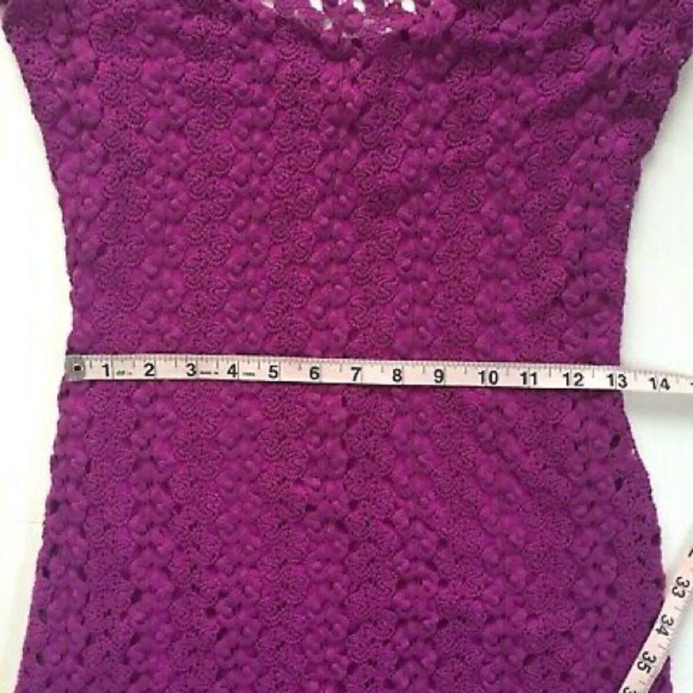 F6 *3 for $15* Free people magenta pink knit bodycon mini dress - Picture 11 of 12